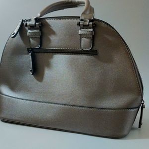 JustFab large silver‎ glitter Hobo handle bag